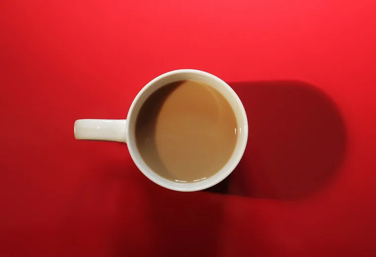 Cup of coffee A cup of coffee with milk